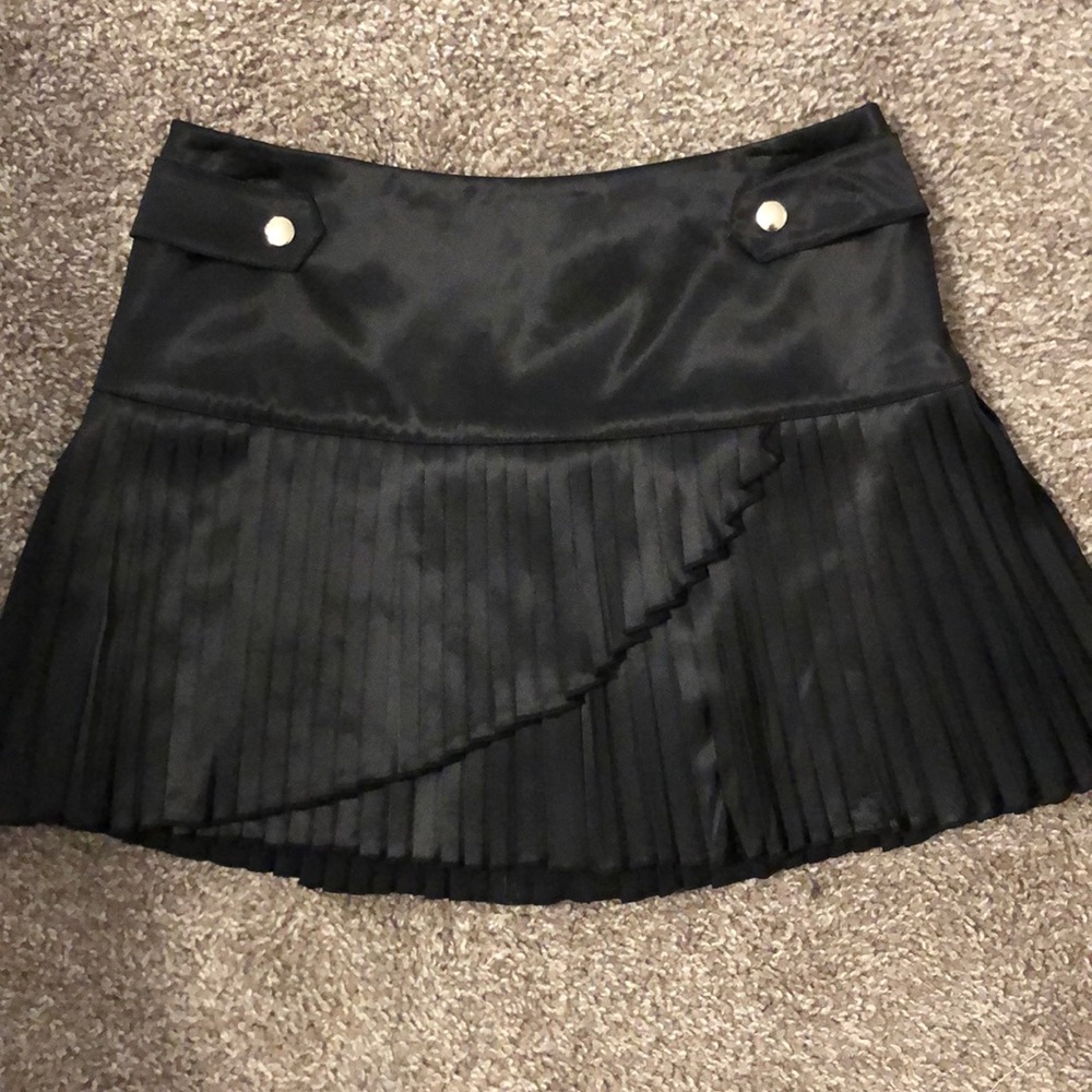 Black silk shirt